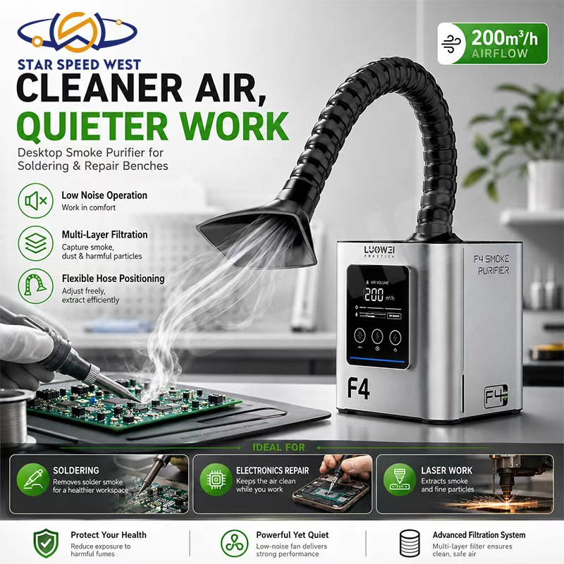 LUOWEI LW- F4 Smoke Cleaner Ma - Electronics Repair Youtube ulasan dan harga
